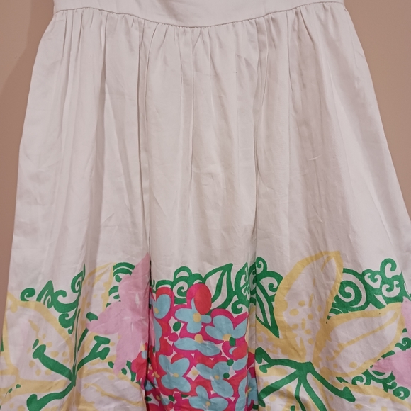 Lilly Pulitzer Lottie Dress Resort White Mariposa Placed - Picture 8 of 15